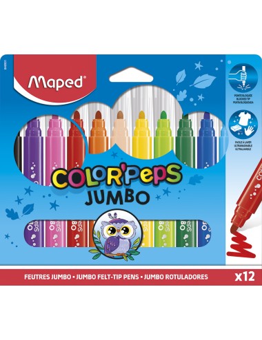 Maped Color'Peps My First Jumbo Μαρκαδόροι x12