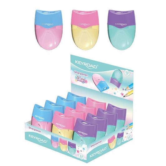 Ξύστρα Keyroad Pastel με Δοχείο