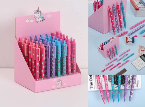 Unicorn Glitter Στυλό Μπλε Μελάνι