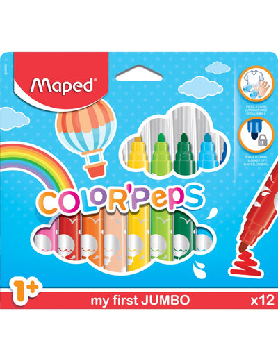 Maped Color'Peps My First Jumbo Μαρκαδόροι x12