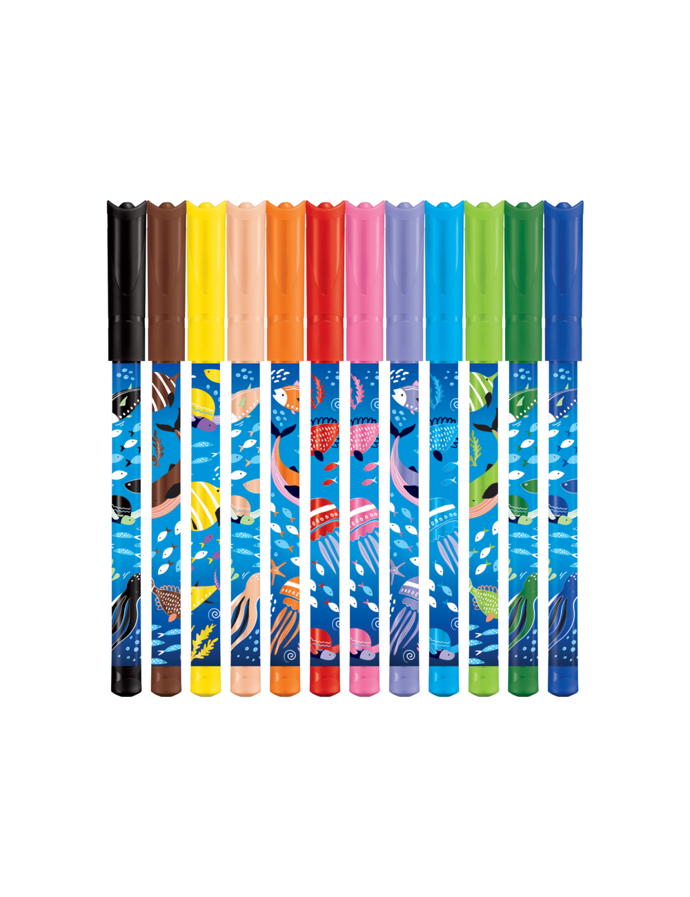 Maped Color'Peps Ocean Life Μαρκαδόροι x12