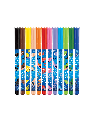 Maped Color'Peps Ocean Life Μαρκαδόροι x12
