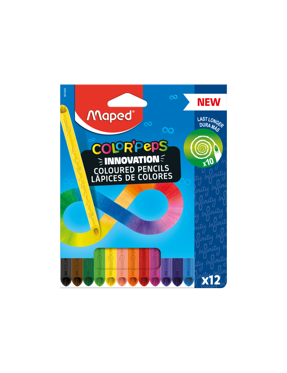 Maped Color'Peps Infinity Ξυλομπογιές x12