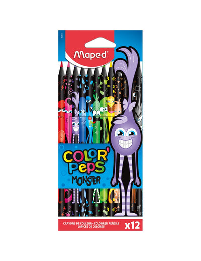 Maped Color'Peps Monster Ξυλομπογιές x12