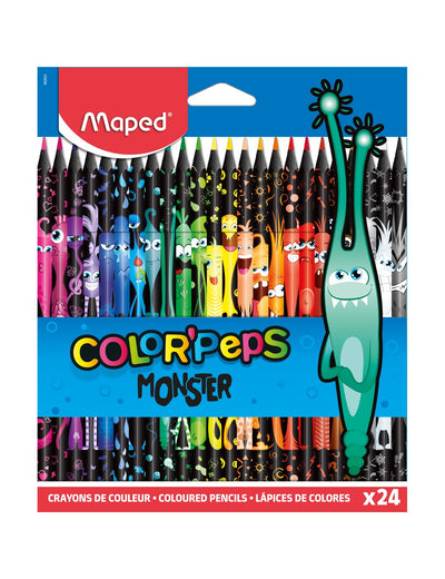 Maped Color'Peps Monster Ξυλομπογιές x24