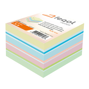 Χαρτάκια Αυτοκόλλητα Fegol Pastel Πολύχρωμα 400 Φύλλα 50x50